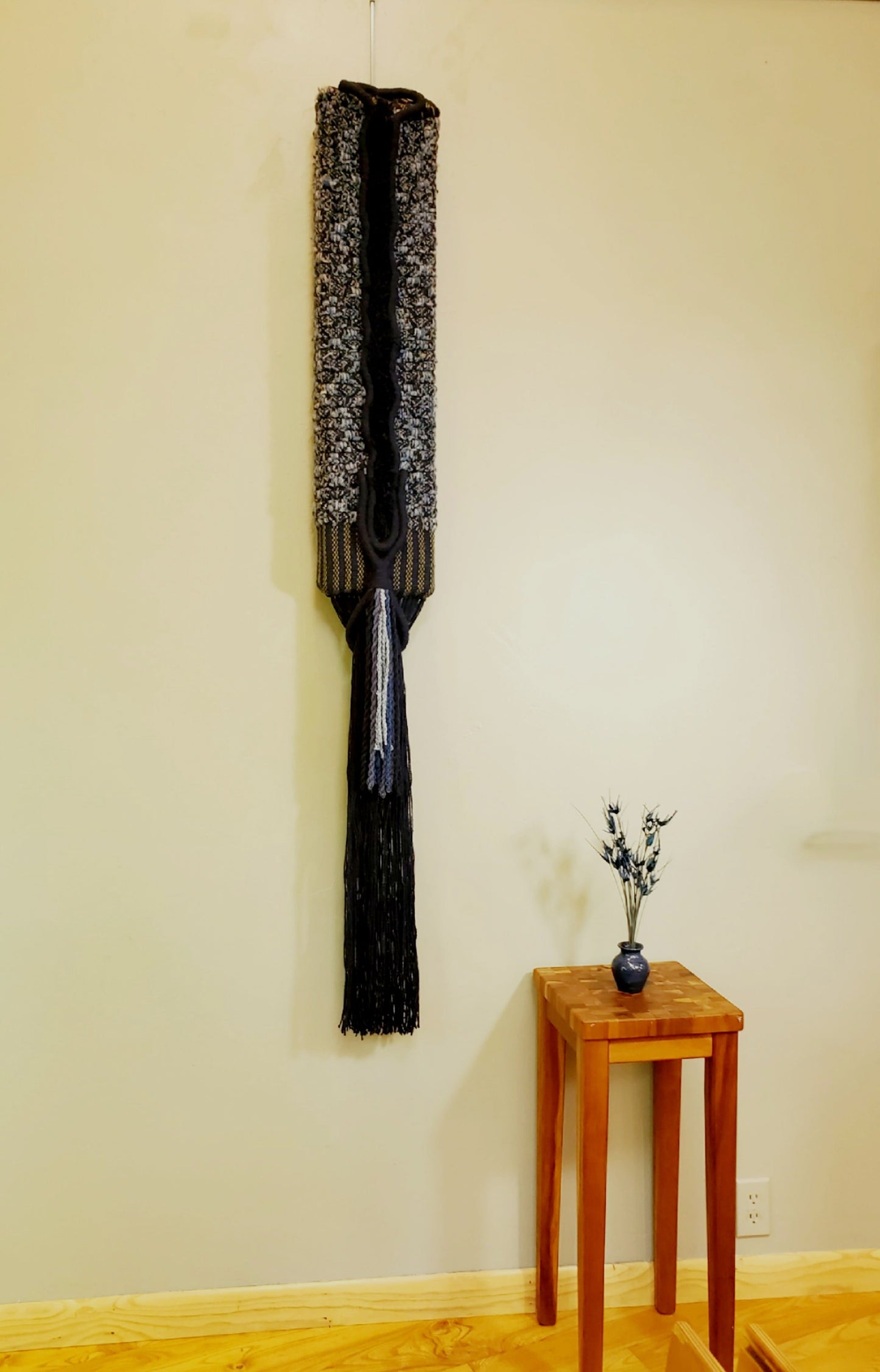 Midnight Blue Tapestry | Wall Sculpture 1' W 4' L 4" D | Art Galleries in Door County