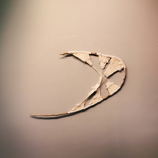 Silk Web Tapestry | 4'W x 3' L | SOLD | Boho Chic Decor in Door County | Custom Art in Door County