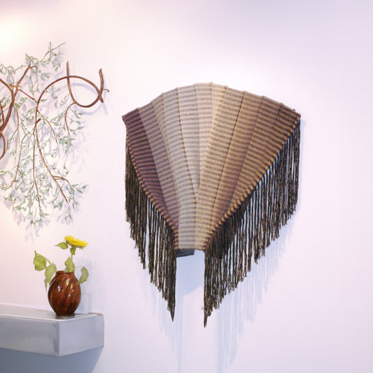 Noise cancelling art, Custom made fiber art, boho chic decor in wisconsin, door county artist, Wendy Carpenter, fiber art wall tapestries, boho tapestries, door county wall tapestries