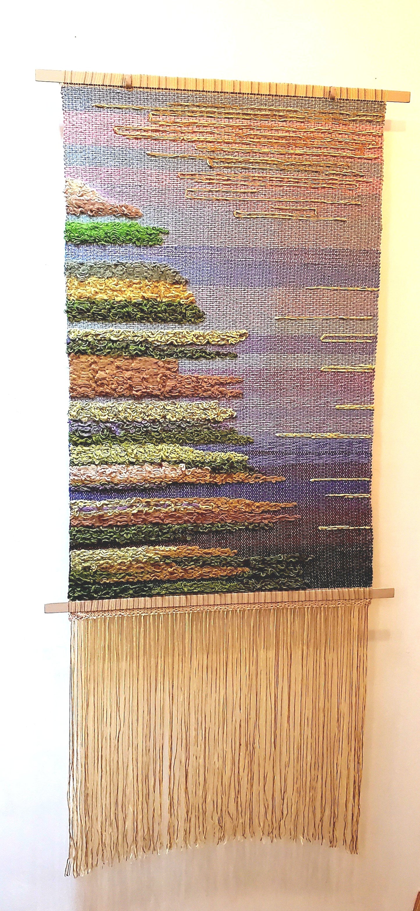 Monet Marsh Tapestry | Boho Decor in Door County | 30" W x 6.5' L | Art Galleries in Wisconsin