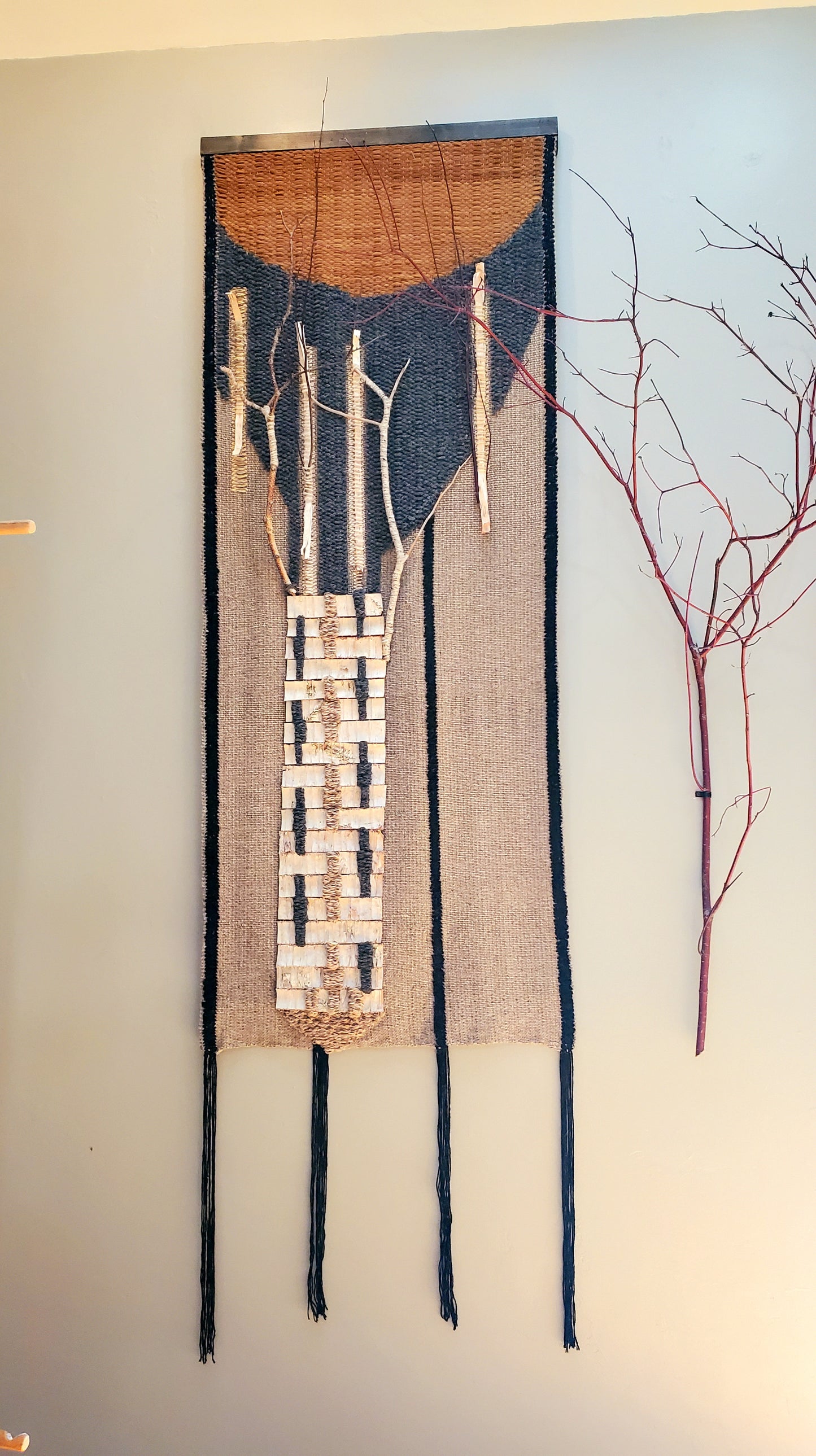 Tree Tapestry Wall Hanging | 3' W x 10' L | SOLD, Commissions Available