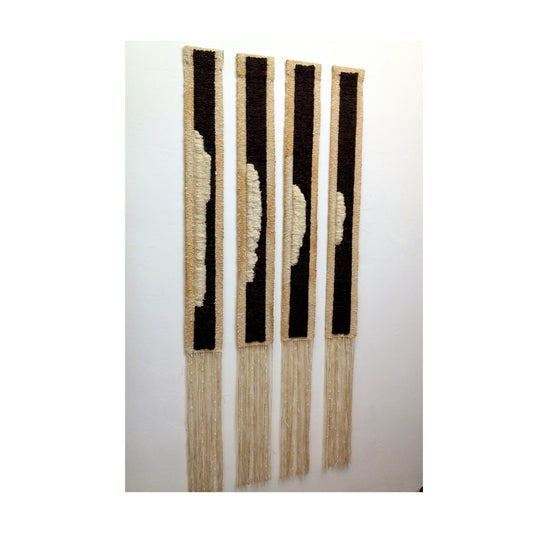 Winter Trees Tapestry Hanging | 4.5' L x  4' W (4 panels) | Sold | Boho Decor in Door County | Art Galleries in Door County