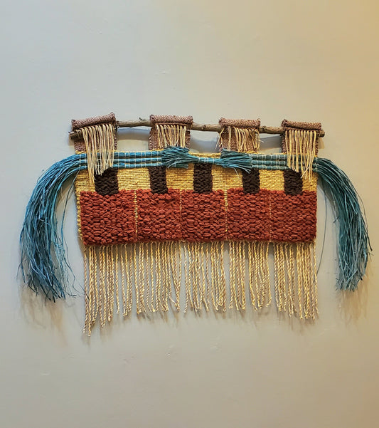 Mixed Media Textile Wall Hanging | Art Galleries in Door County | Boho Wall Hangings in Wisconsin