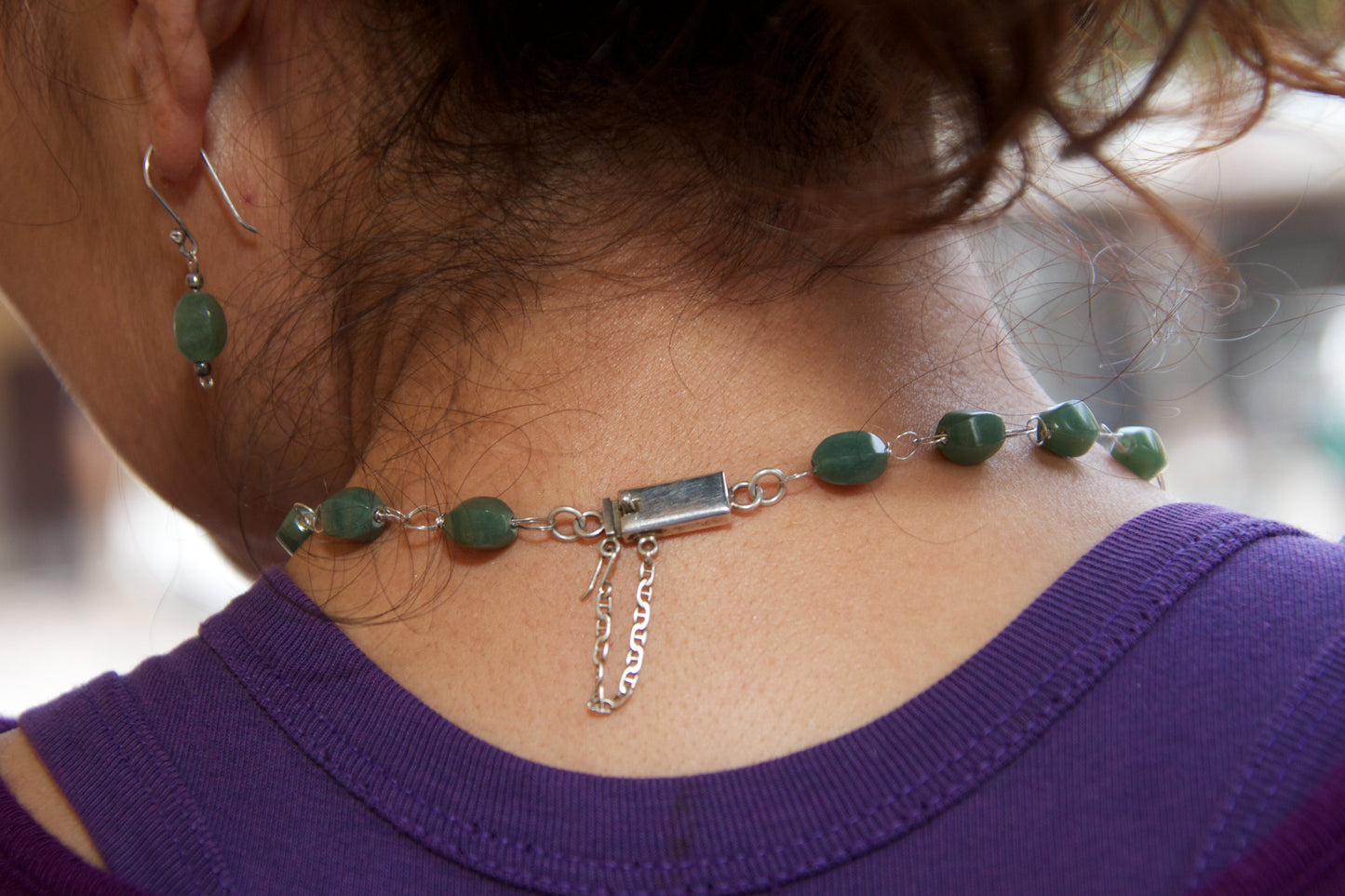 Jade and Sterling Silver Viking Knit Necklaces | Door County Jewelry by Wendy Carpenter