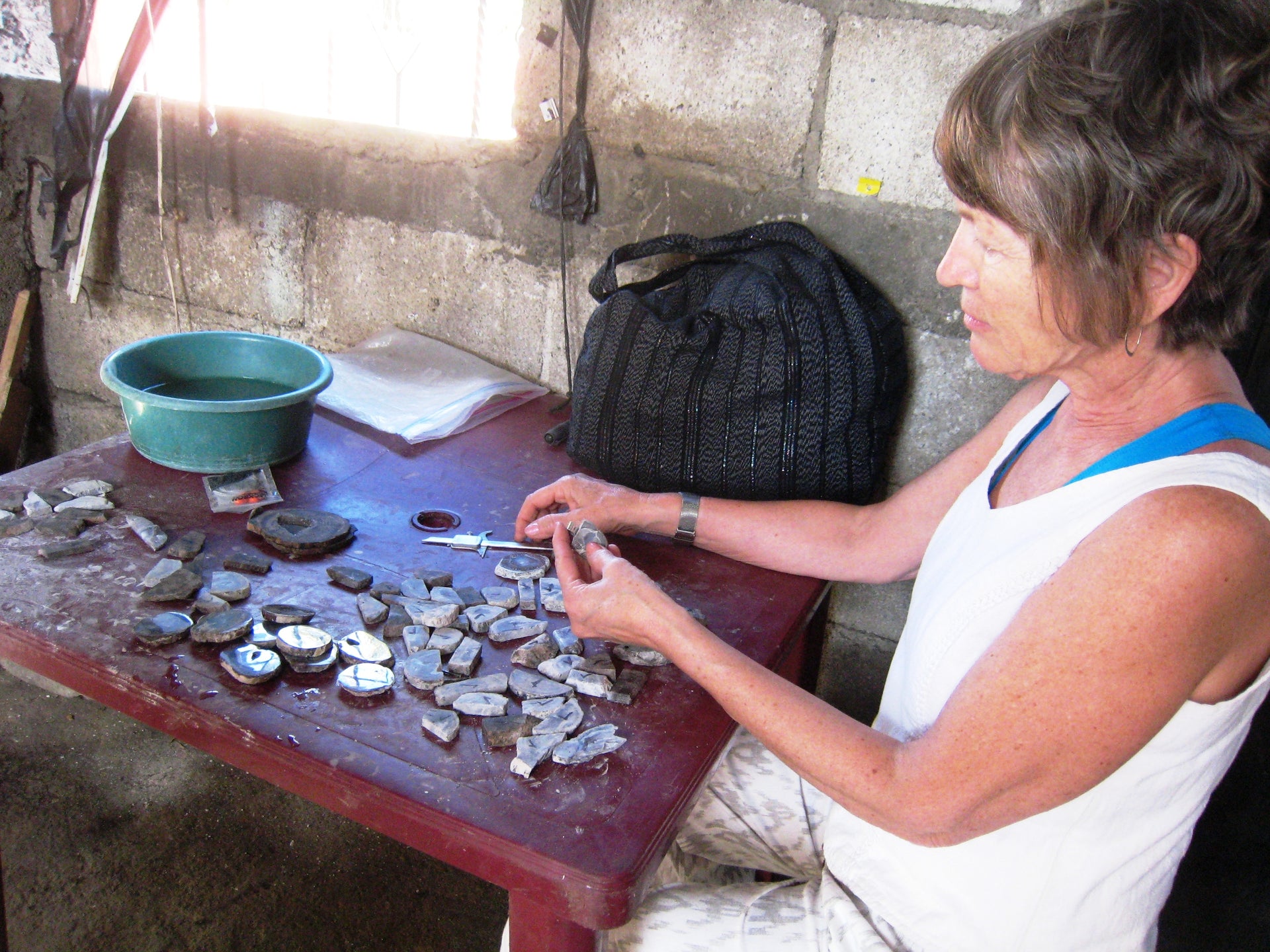 Load video: Wendy Carpenter explaining about her fair trade project in Guatemala, where she worked with indigenous artisans.