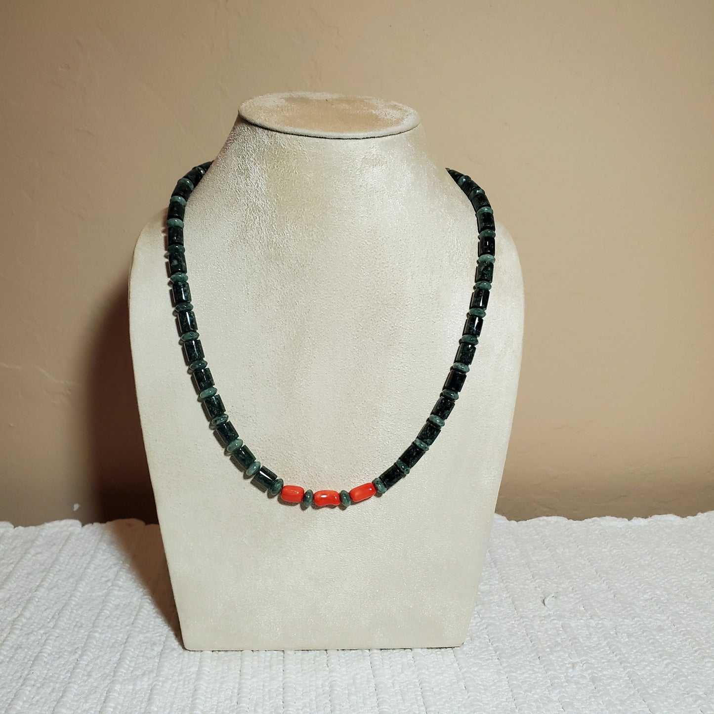 Jade Barrel Bead Necklace | Jewelry in Door County by Wendy Carpenter