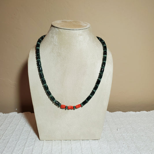 Jadeite Barrel Bead Necklace | Jewelry in Door County by Wendy Carpenter