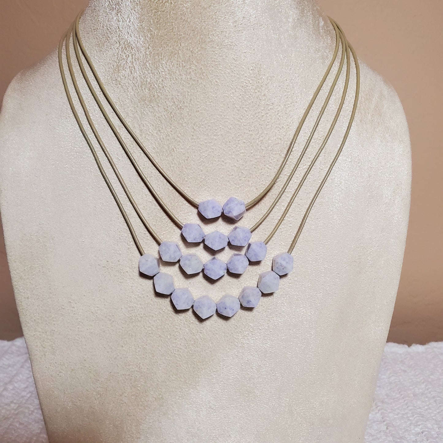 Jade Teared Lilac Necklace | Door County Jewelry by Wendy Carpenter | SALE ITEM