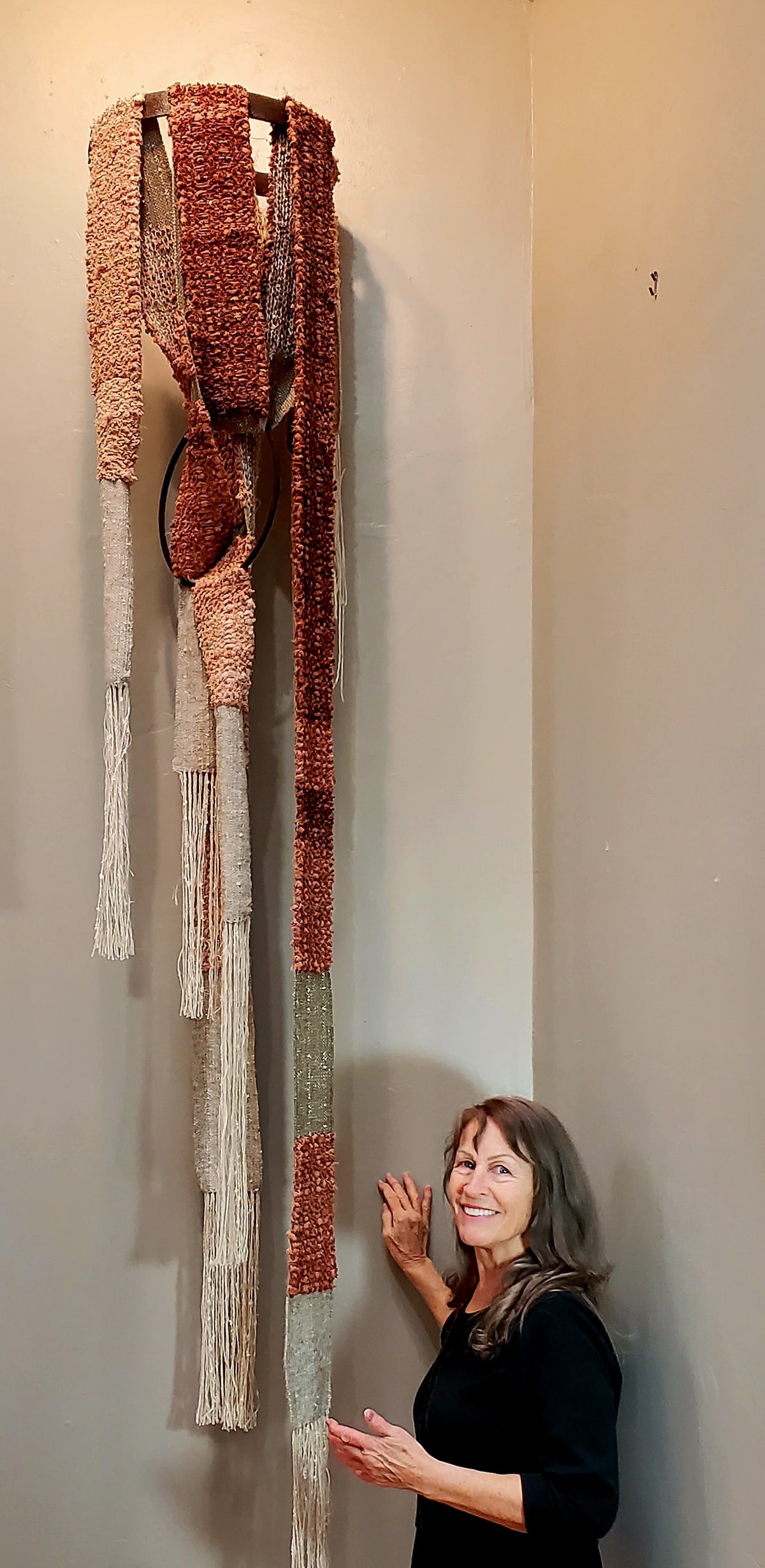 Wall sculpture, oversized wall art, custom tapestry, vintage textile wall art