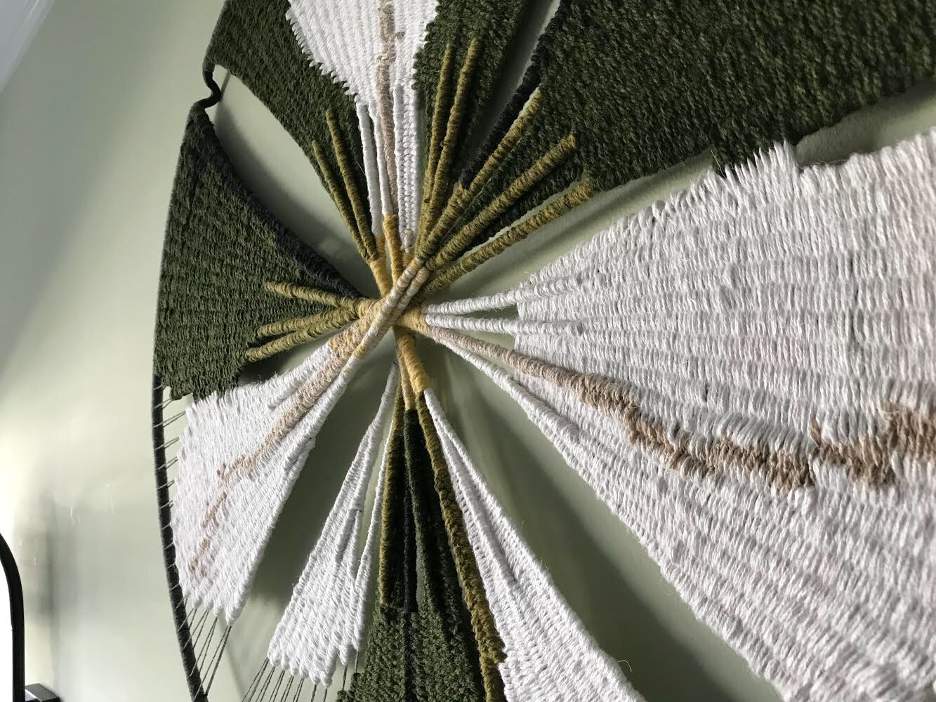 Trillium Tapestry & Poppy Flower Tapestries | SOLD | Handmade Boho Decor in Door County | Commissioned Work Available