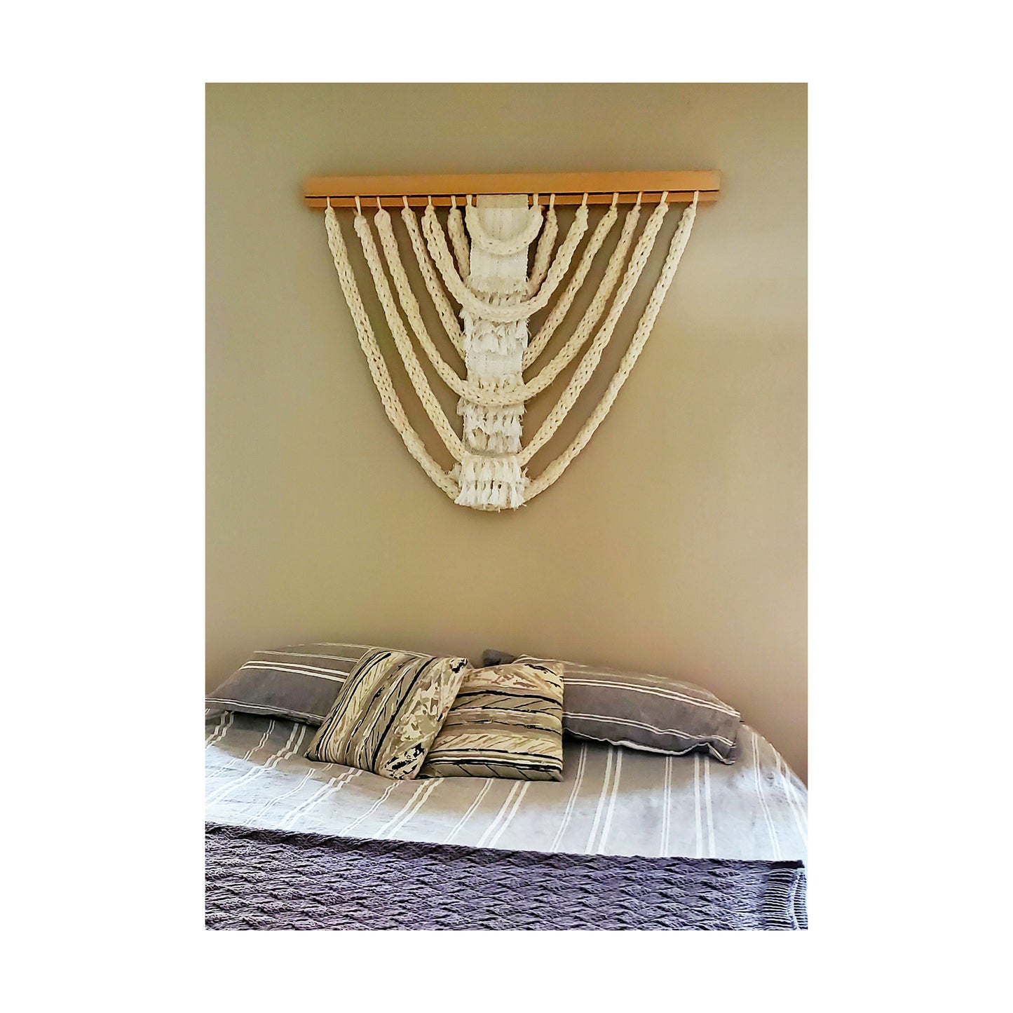 Weaving Texture | SOLD | Handmade Boho Decor in Door County | Art Gallery in Door County