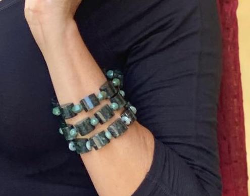 Jadeite bracelet, green stone bracelet, original jewelry, authentic jadeite bracelet, bracelet